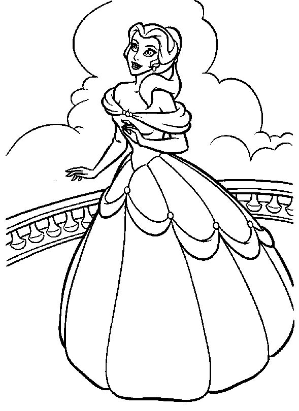 Belle Coloring Pages 2017- Dr. Odd