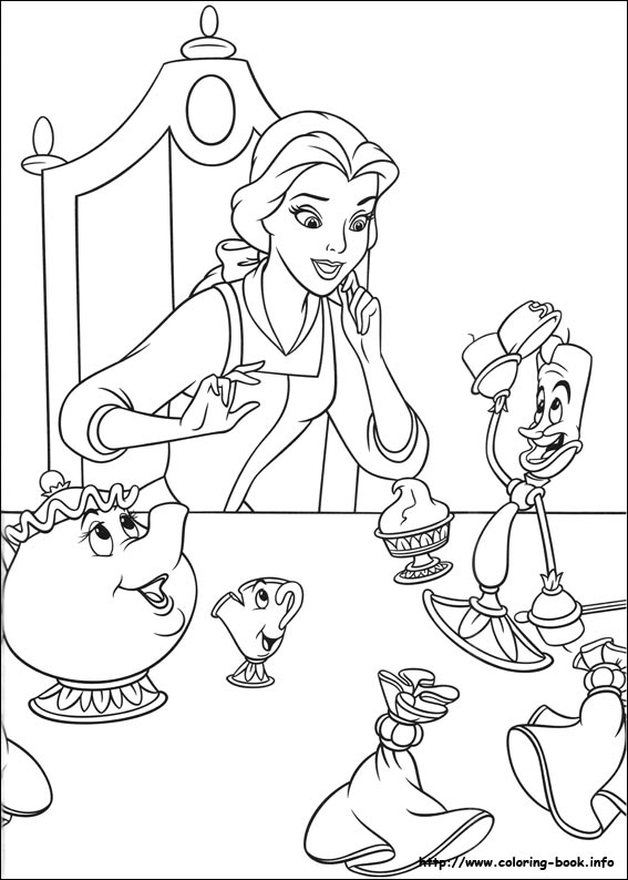 Belle Coloring Pages 2017- Dr. Odd