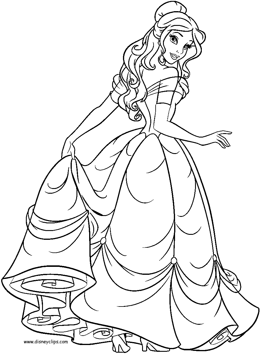 Belle Coloring Pages 2017- Dr. Odd