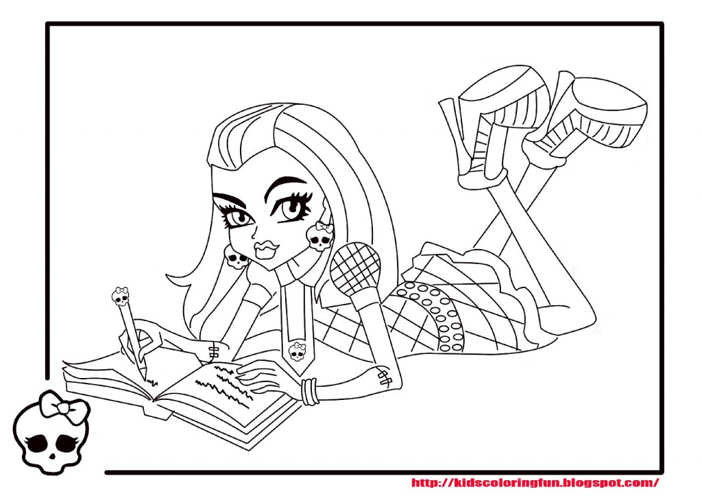 Monster High Coloring Pages 2018- Dr. Odd