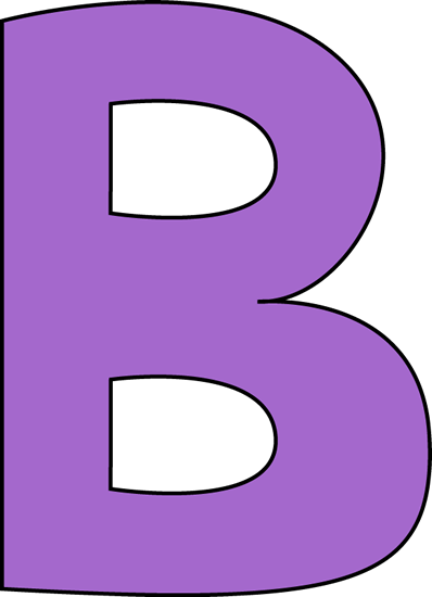 Purple Printable Large Letters