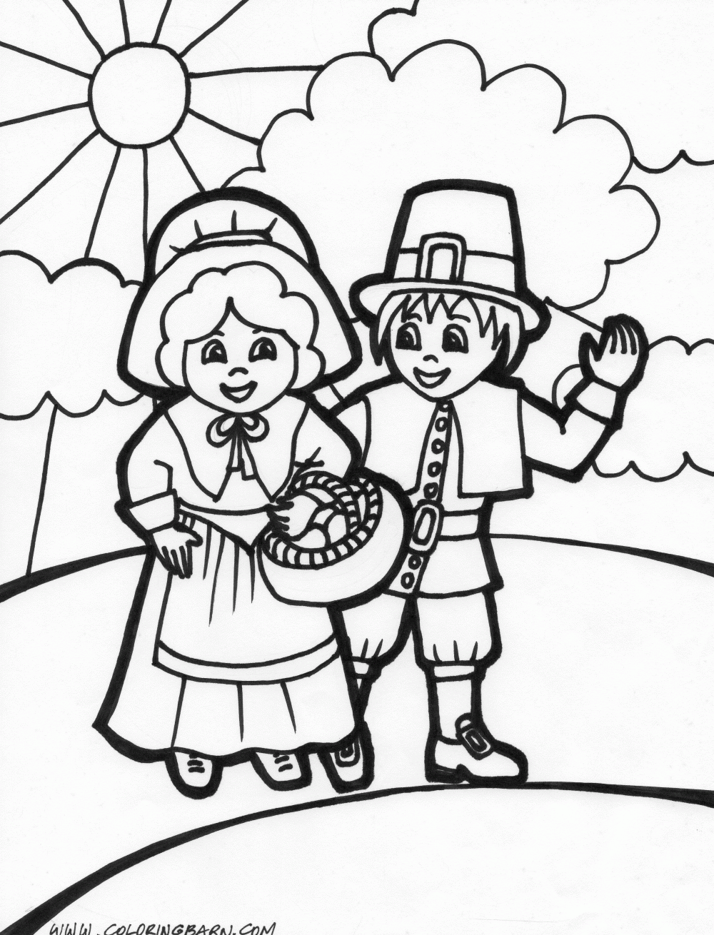 Thanksgiving Coloring Pictures For Kids COLORING PAGES FOR KIDS FREE 